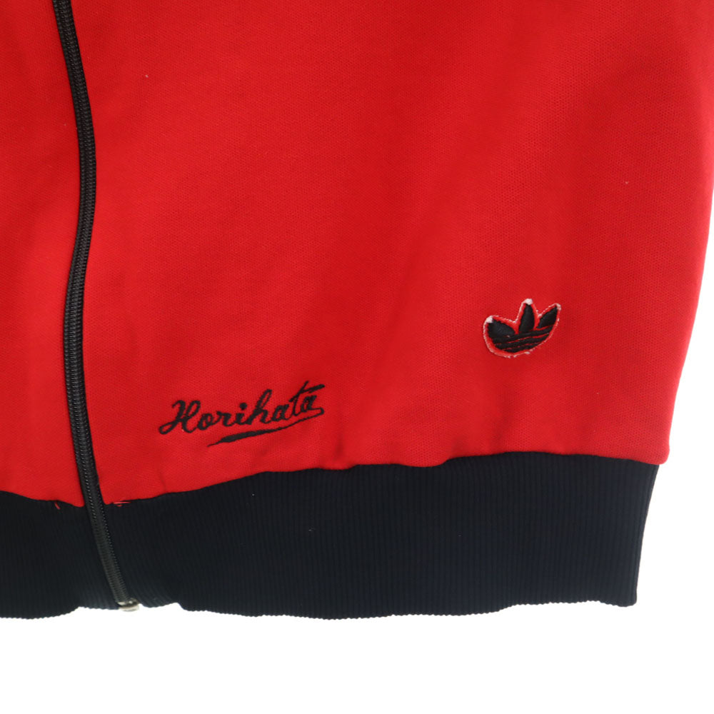 adidas アディダス 70s ヴィンテージ デサント製 西ドイツタグ トレフォイルロゴ トラックジャケット 7 レッド メンズ
