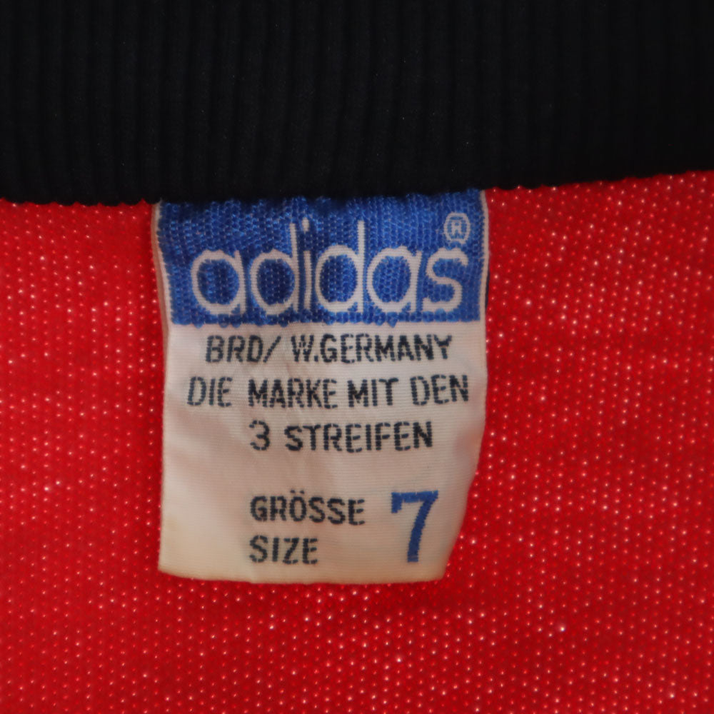 adidas アディダス 70s ヴィンテージ デサント製 西ドイツタグ トレフォイルロゴ トラックジャケット 7 レッド メンズ