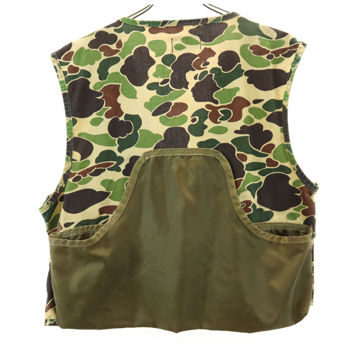 SAFTBAK サフトバック 70s ヴィンテージ カモフラ柄 ハンティング ベスト カーキ系 迷彩 メンズ