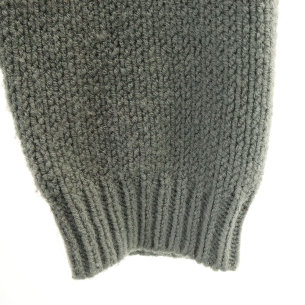 ARMANI JEANS アルマーニジーンズ ウールブレンド 長袖 ループショールカラー ニットカーディガン 4 グレー レディース