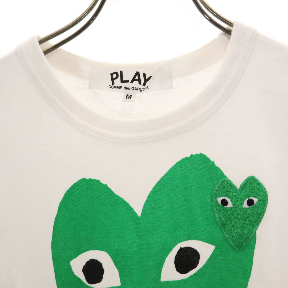 PLAY COMME des GARCONS プレイコムデギャルソン 2014年 日本製 半袖 Tシャツ M ホワイト レディース