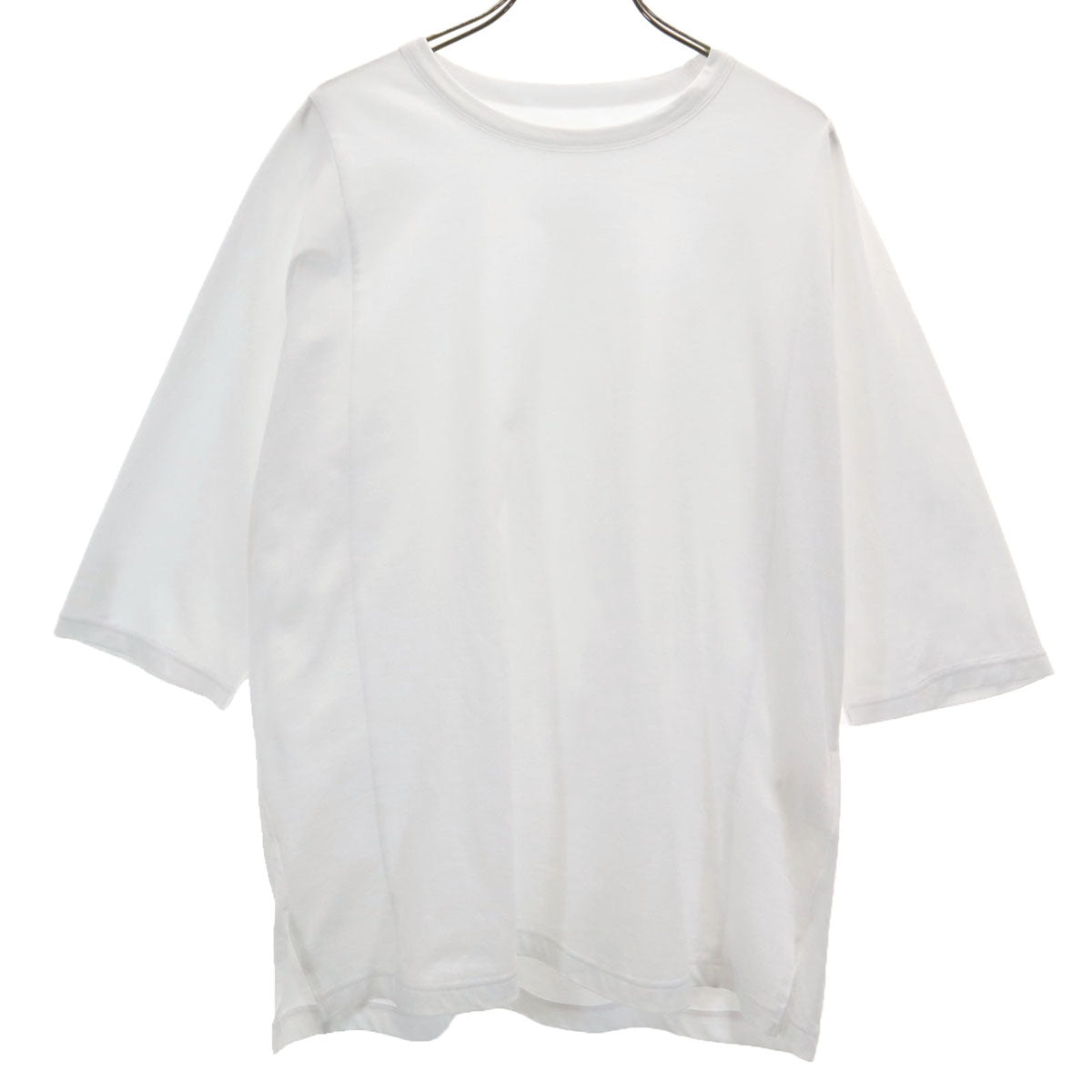 Ground Y グランドワイ 日本製 5分袖 ドルマン カットソー 1 ホワイト ヨウジヤマモト ユニセックス メンズ