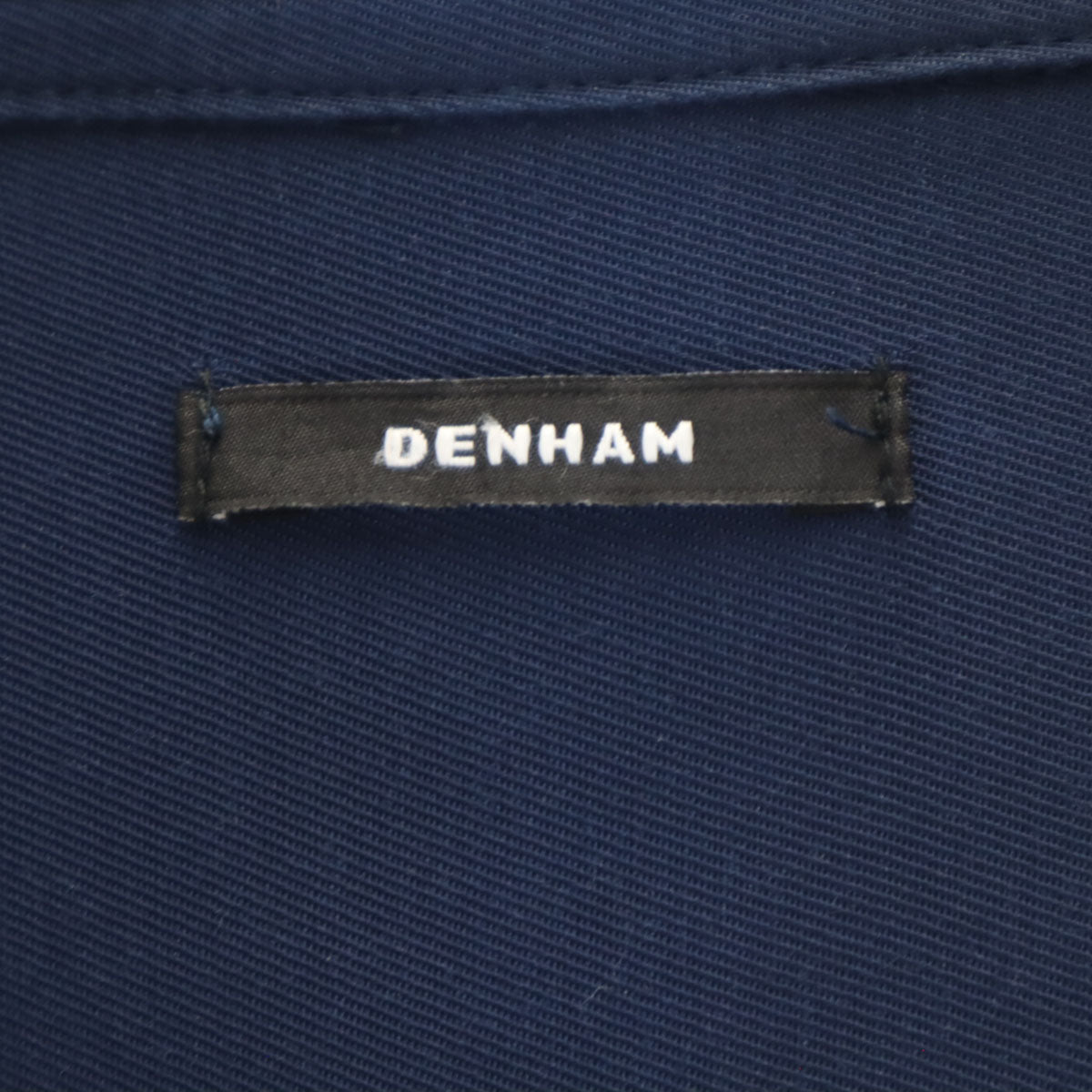 DENHAM デンハム 日本製 半袖 オープンカラーシャツ XL ネイビー メンズ