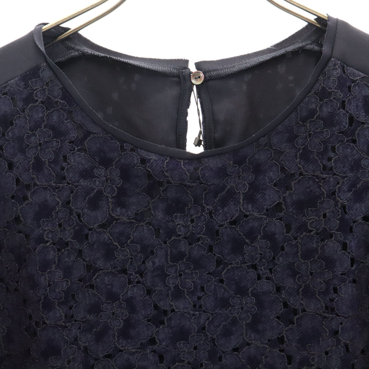 ESTNATION エストネーション 未使用 半袖 ブラウス 38 黒 タグ付き レディース