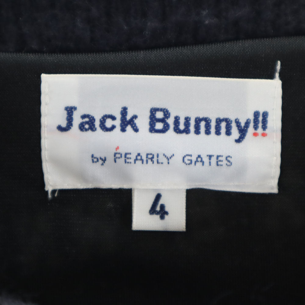 Jack Bunny!! by PEARLY GATES ジャックバニーバイパーリーゲイツ ゴルフ 長袖 セーター 4 ネイビー ニット メンズ