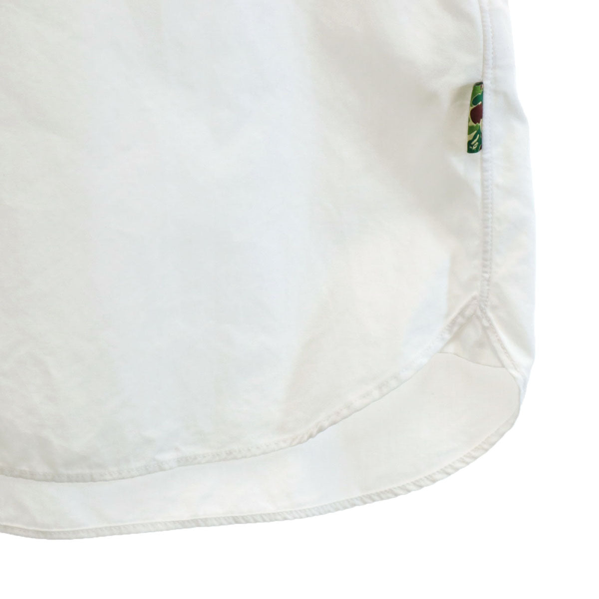 Mr. BATHING APE ミスターベイシングエイプ 日本製 半袖 ボタンダウンシャツ L ホワイト メンズ