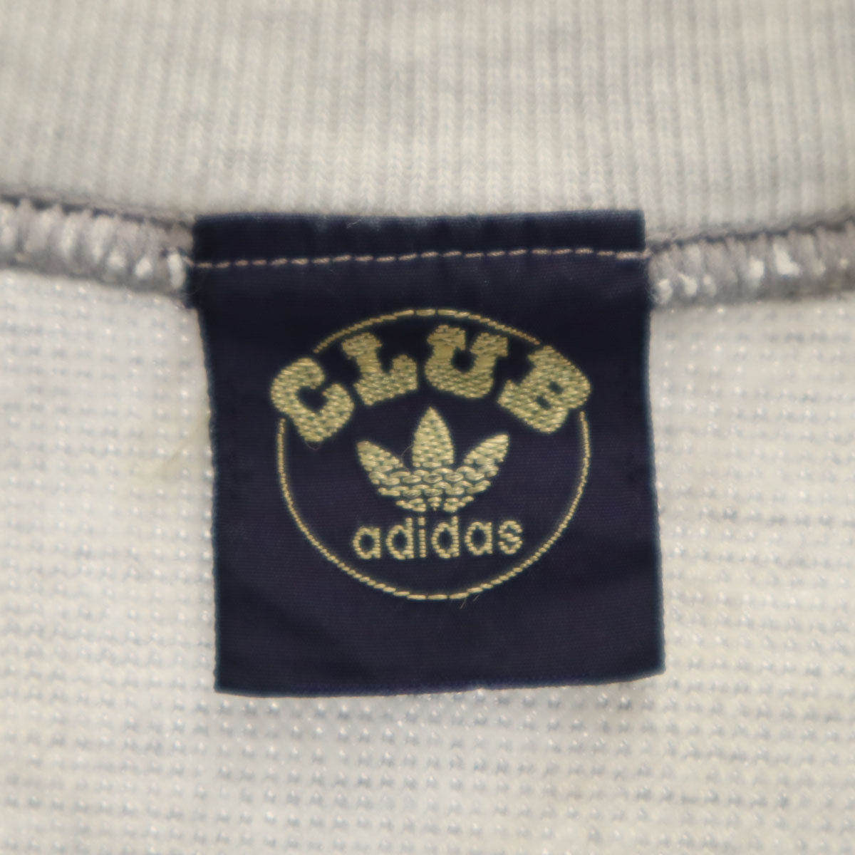 CLUB adidas クラブ アディダス 70s 80s ヴィンテージ ボーダー柄 半袖 スウェット S グレー デサント メンズ