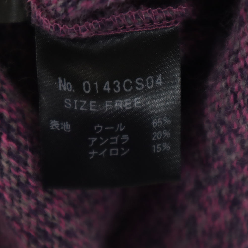 HYSTERIC GLAMOUR ヒステリックグラマー 日本製 アンゴラブレンド 長袖 セーター F パープル系 ニット レディース