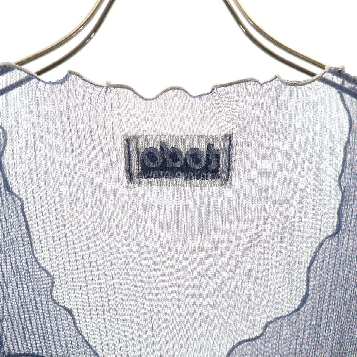 todo kotohayokozawa トゥードゥー コトハヨコザワ 日本製 ノースリーブ ショート丈 プリーツ カットソー ネイビー トップス レディース