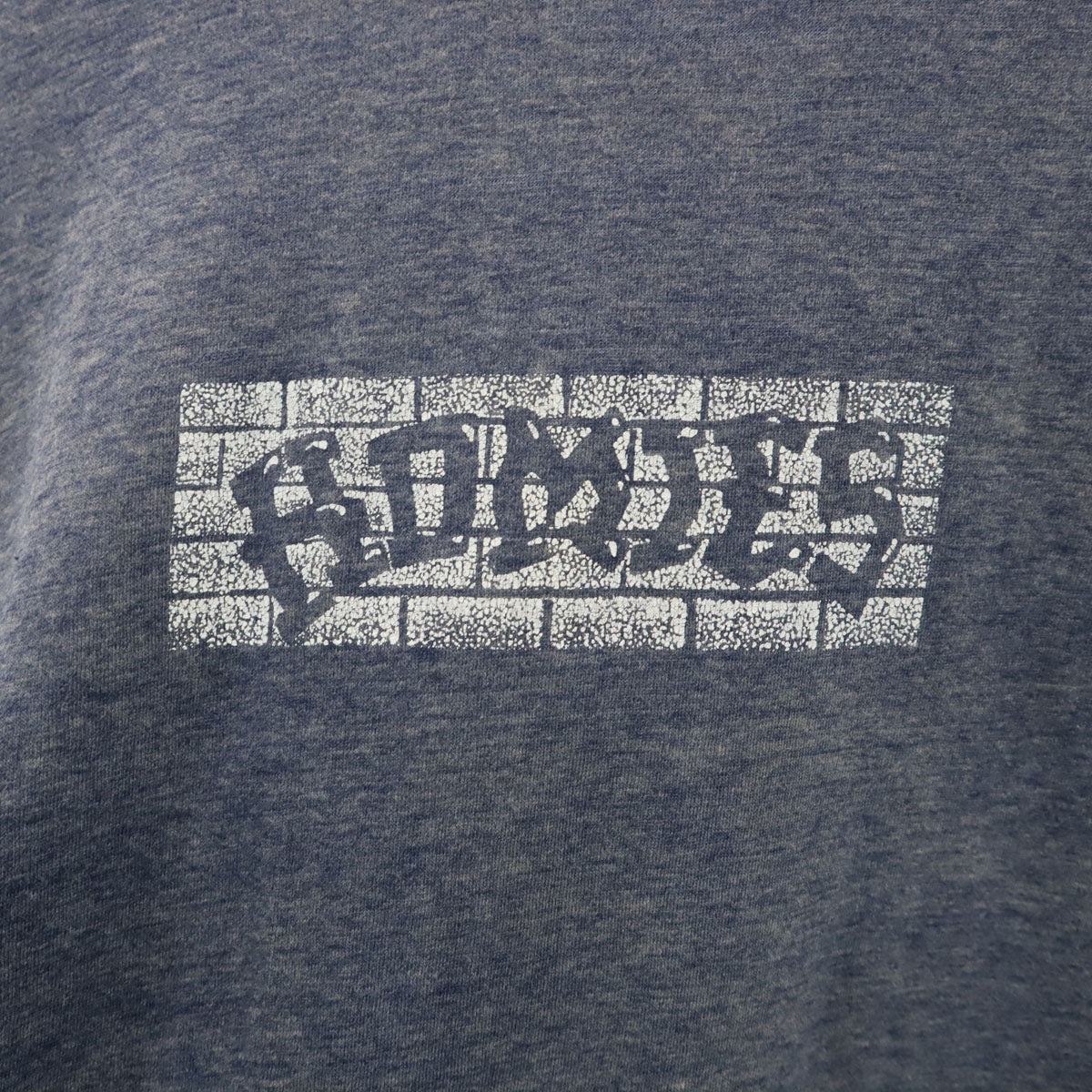 80s 90s オールド バックプリント HOMIES 半袖 Tシャツ ネイビー シングルステッチ メンズ