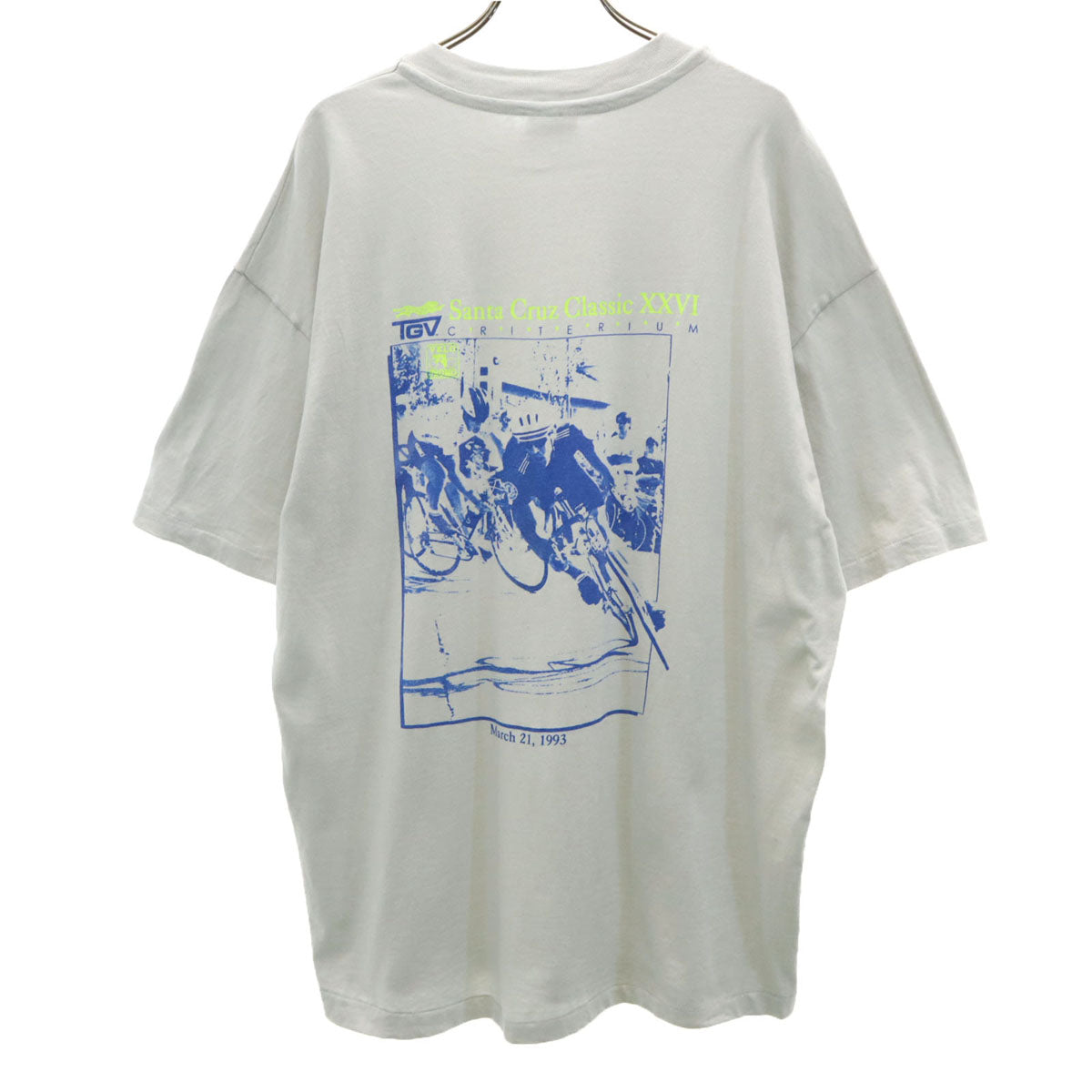 Hanes ヘインズ 90s USA製 オールド バックプリント 半袖 Tシャツ L グレー BEEFY-T シングルステッチ メンズ