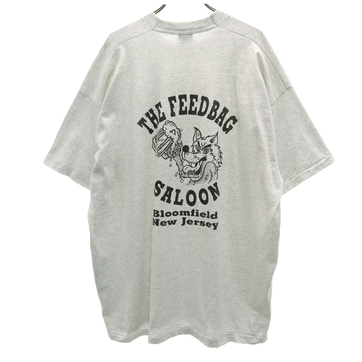 FRUIT OF THE LOOM フルーツオブザルーム 90s USA製 オールド バックプリント 半袖 Tシャツ XXL グレー BEST シングルステッチ ビックサイズ メンズ