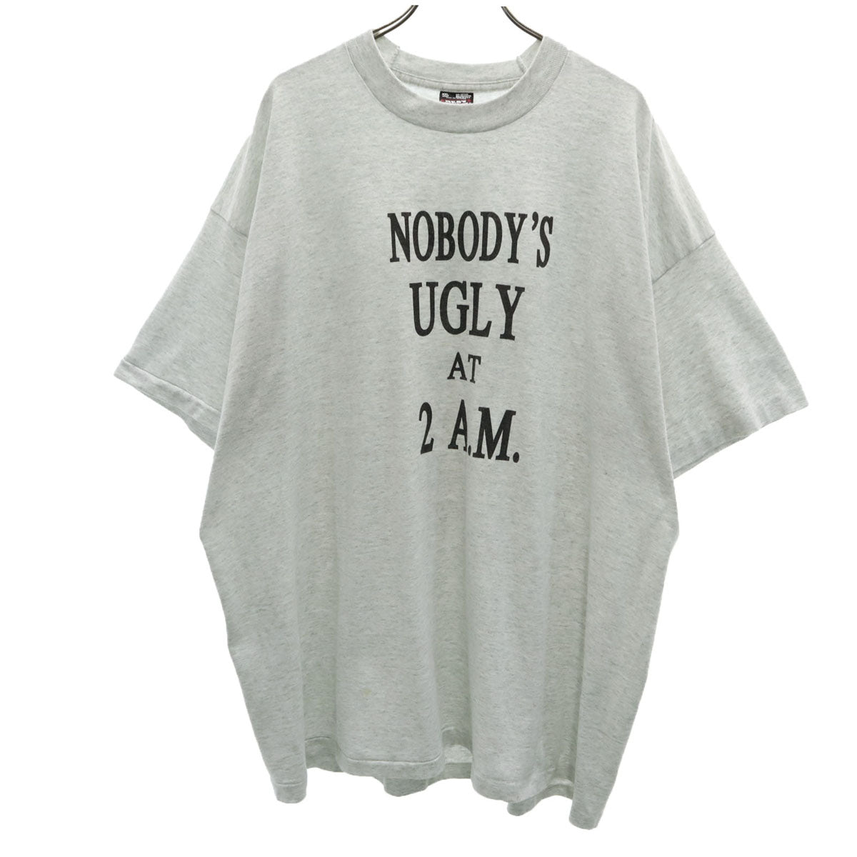 FRUIT OF THE LOOM フルーツオブザルーム 90s USA製 オールド バックプリント 半袖 Tシャツ XXL グレー BEST シングルステッチ ビックサイズ メンズ