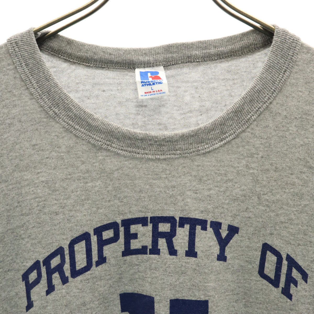 RUSSELL ATHLETIC ラッセルアスレチック 90s USA製 オールド 半袖 Tシャツ L グレー メンズ