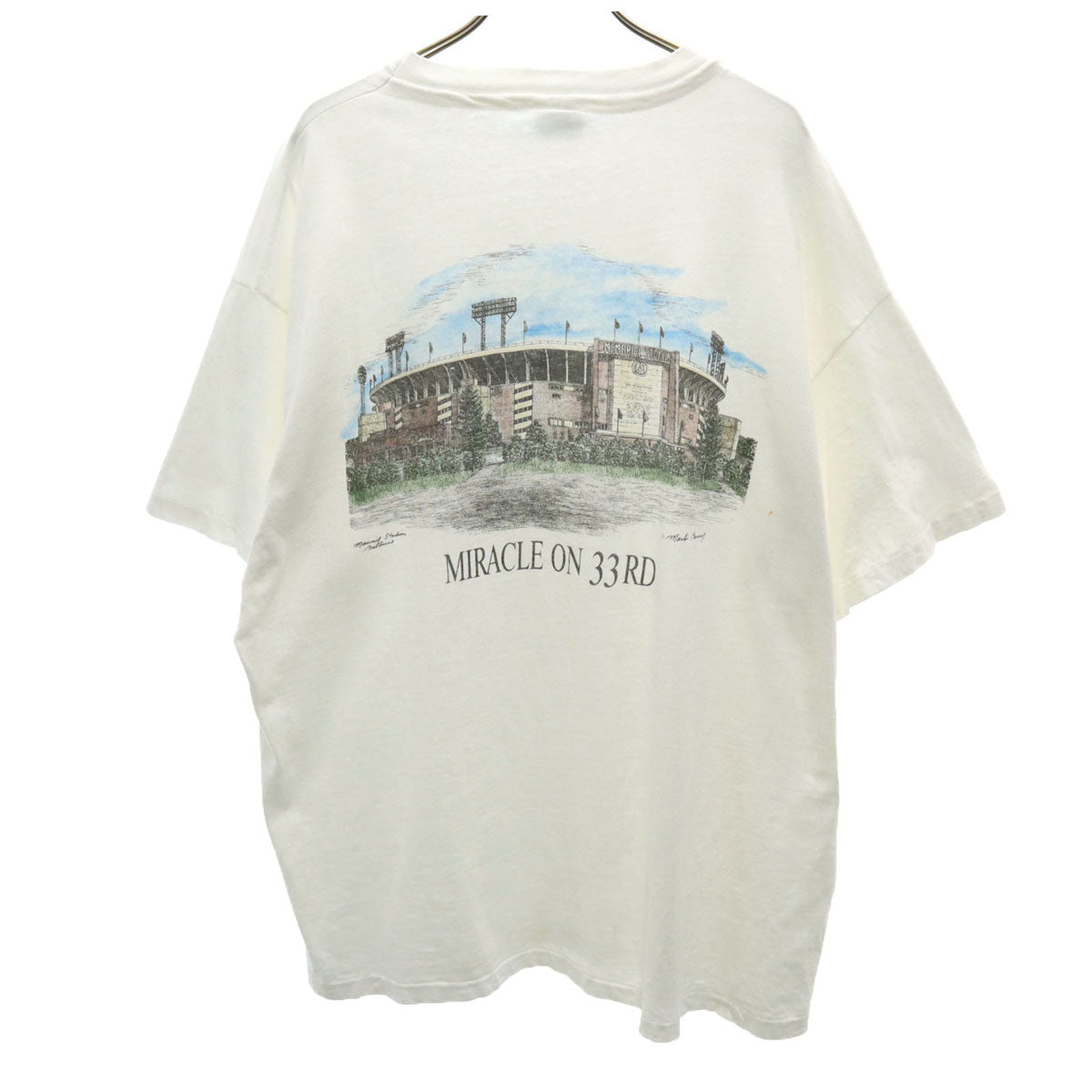 Hanes ヘインズ 90s USA製 オールド 半袖 Tシャツ XL 白 BEEFY-T シングルステッチ メンズ