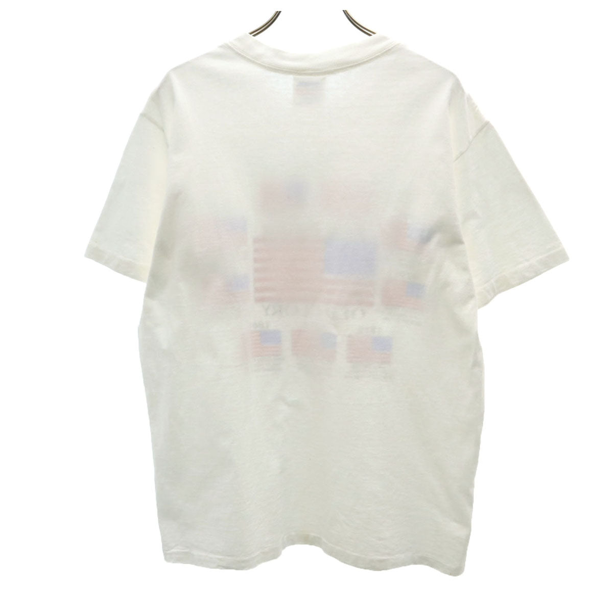 LE PAYS INTERNATIONAL 90s USA製 オールド 星条旗 半袖 Tシャツ M 白 シングルステッチ メンズ