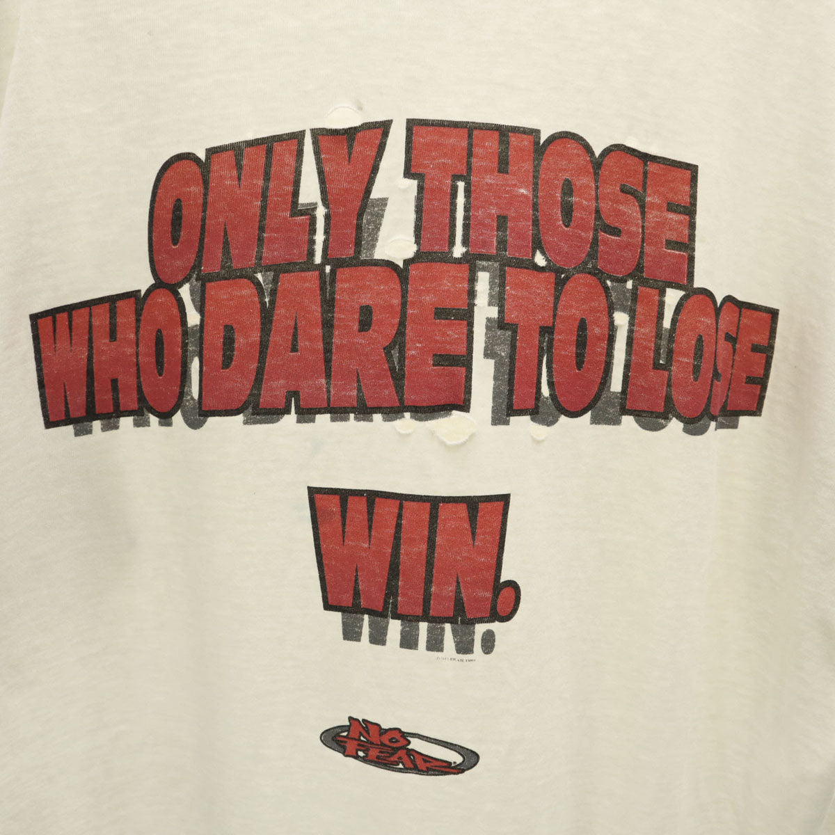 NO FEAR 90s USA製 オールド 半袖 Tシャツ XL 白 シングルステッチ メンズ