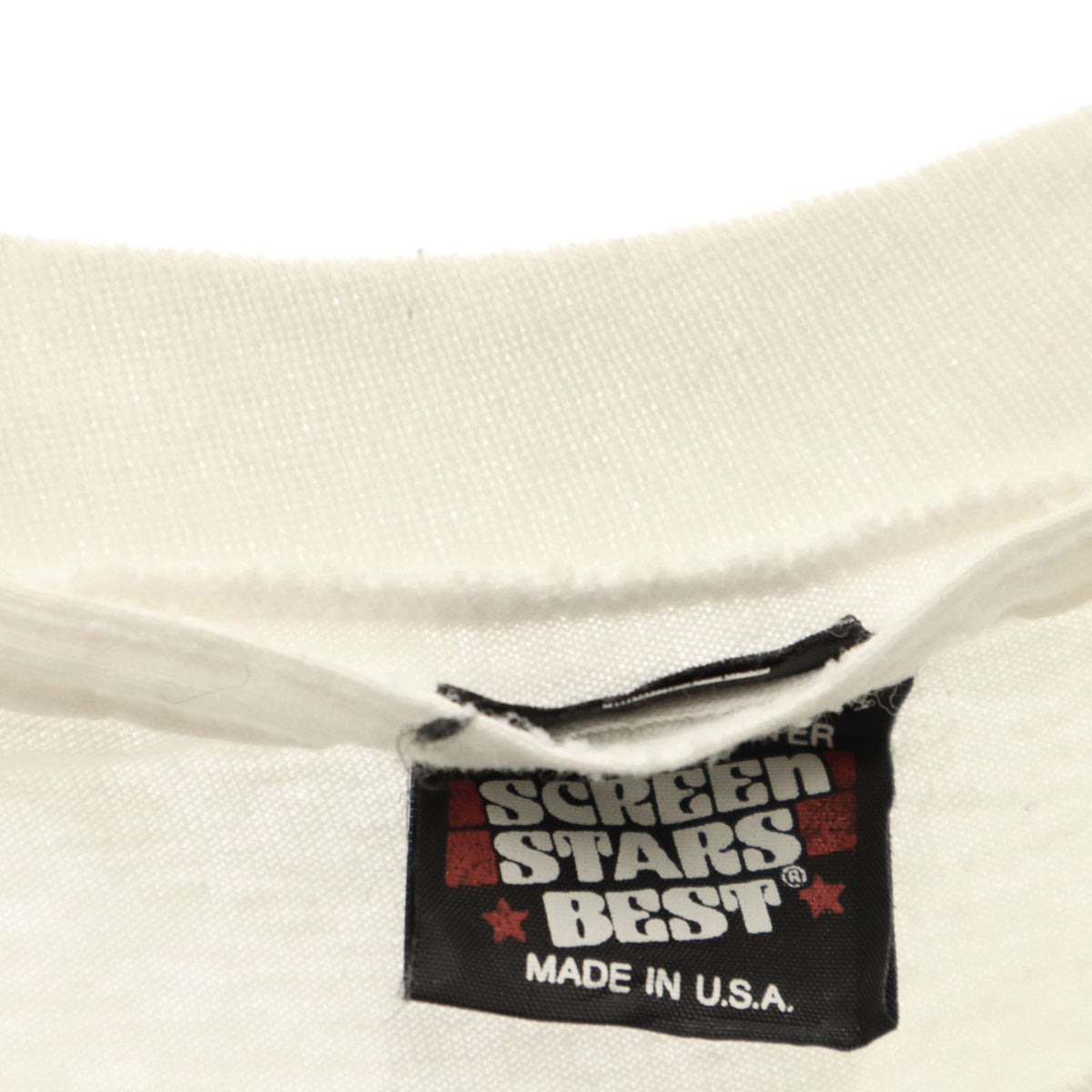 SCREEN STARS BEST スクリーンスターズベスト 90s USA製 オールド 半袖 Mobil Tシャツ XL 白 シングルステッチ メンズ