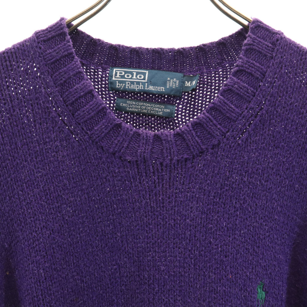 Polo by Ralph Lauren ポロバイラルフローレン 長袖 セーター M パープル ニット メンズ