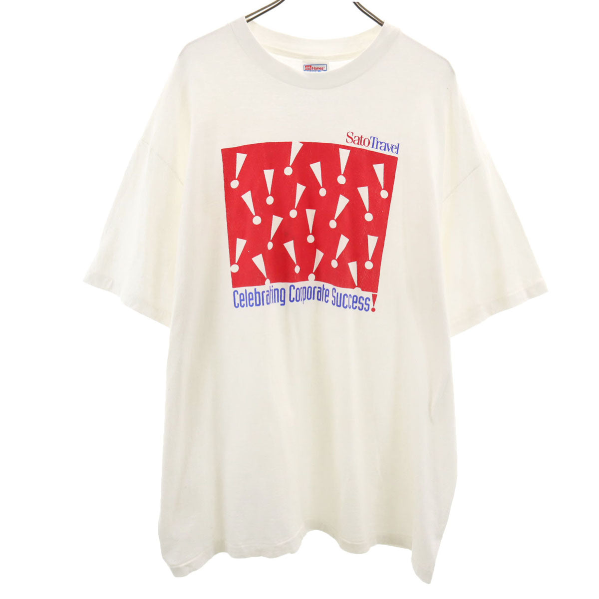 Hanes ヘインズ 90s USA製 オールド 半袖 BEEFY-T Tシャツ XXL ホワイト系 シングルステッチ ビッグサイズ メンズ
