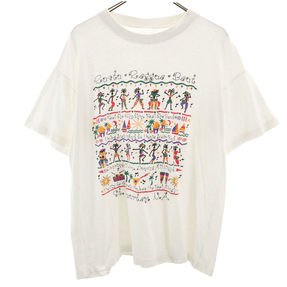 90s オールド 半袖 Tシャツ ホワイト系 シングルステッチ メンズ