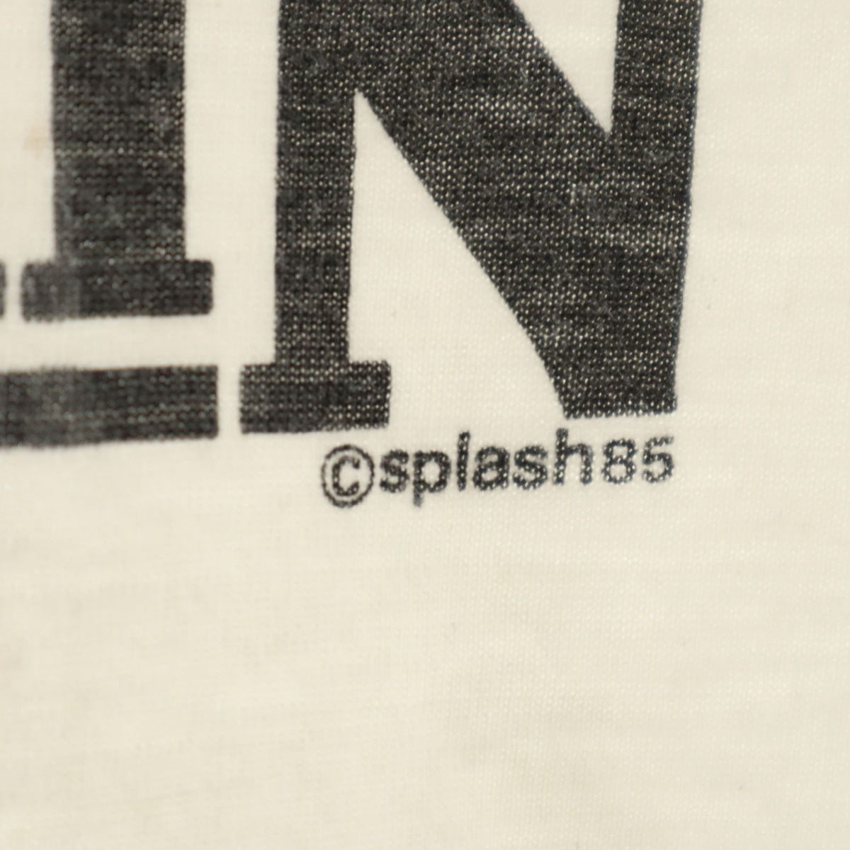 Splash スプラッシュ 80s ヴィンテージ 半袖 Tシャツ XL クリーム系 シングルステッチ メンズ