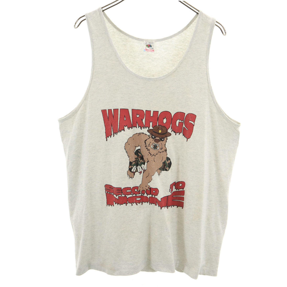 FRUIT OF THE LOOM フルーツオブザルーム 90s USA製 オールド タンクトップ L グレー系 メンズ