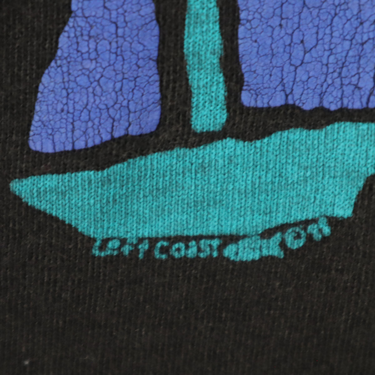 80s USA製 オールド 半袖 nantucket Tシャツ ブラック系 シングルステッチ メンズ