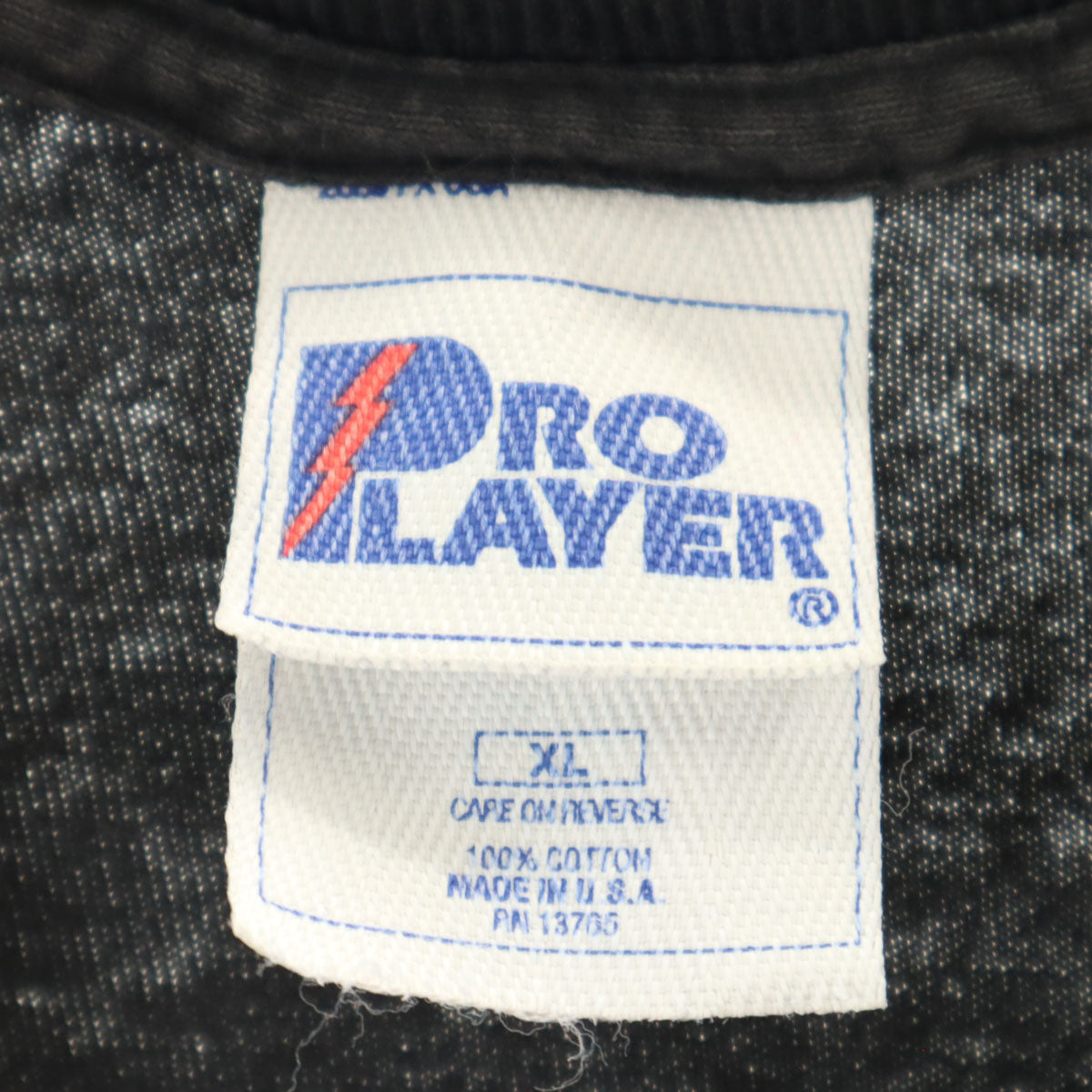 PRO PLAYER プロプレイヤー 90s USA製 オールド NFL ノースリーブ Tシャツ XL ブラック系 メンズ
