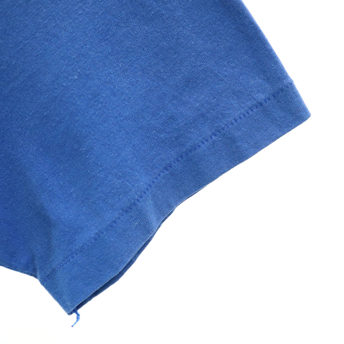 Hanes ヘインズ 80s 90s USA製 オールド 半袖 Tシャツ L 青 Fifty-Fifty シングルステッチ ポケT メンズ