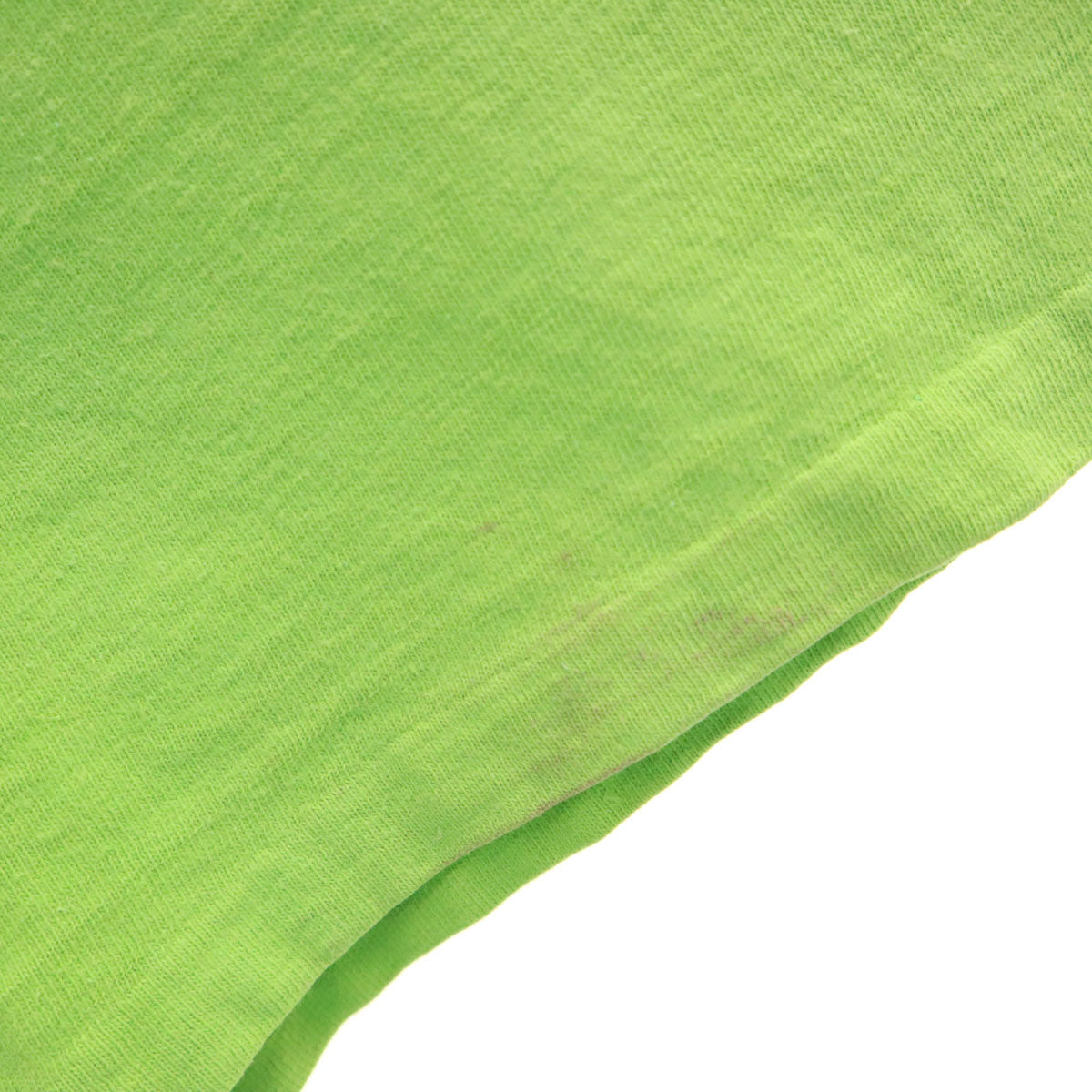 HI CRU by STEDMAN 70s USA製 ヴィンテージ バックプリント 半袖 Tシャツ XL 黄緑 シングルステッチ メンズ