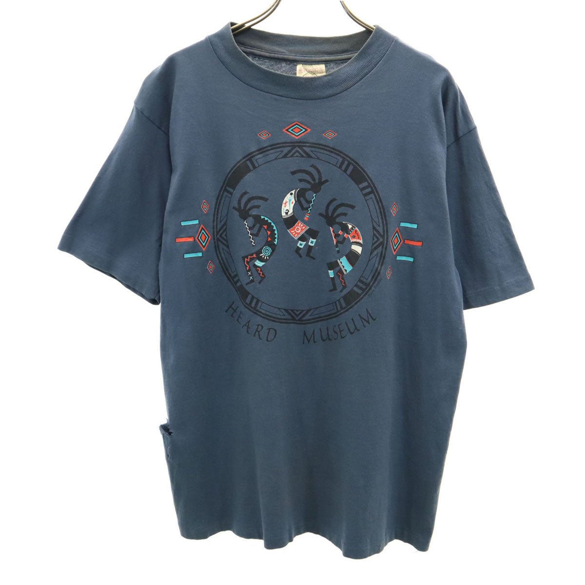 PRAIRIE MOUNTAIN 90s USA製 オールド 半袖 Tシャツ M ネイビー シングルステッチ メンズ