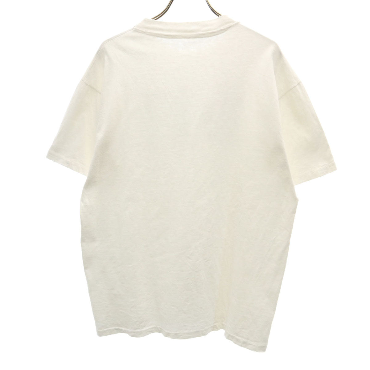 80s ヴィンテージ プリント 半袖 Tシャツ 白 シングルステッチ メンズ