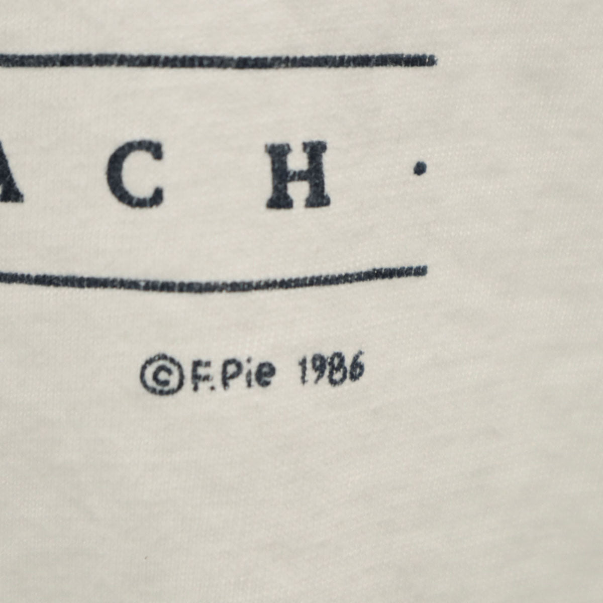 80s ヴィンテージ プリント 半袖 Tシャツ 白 シングルステッチ メンズ