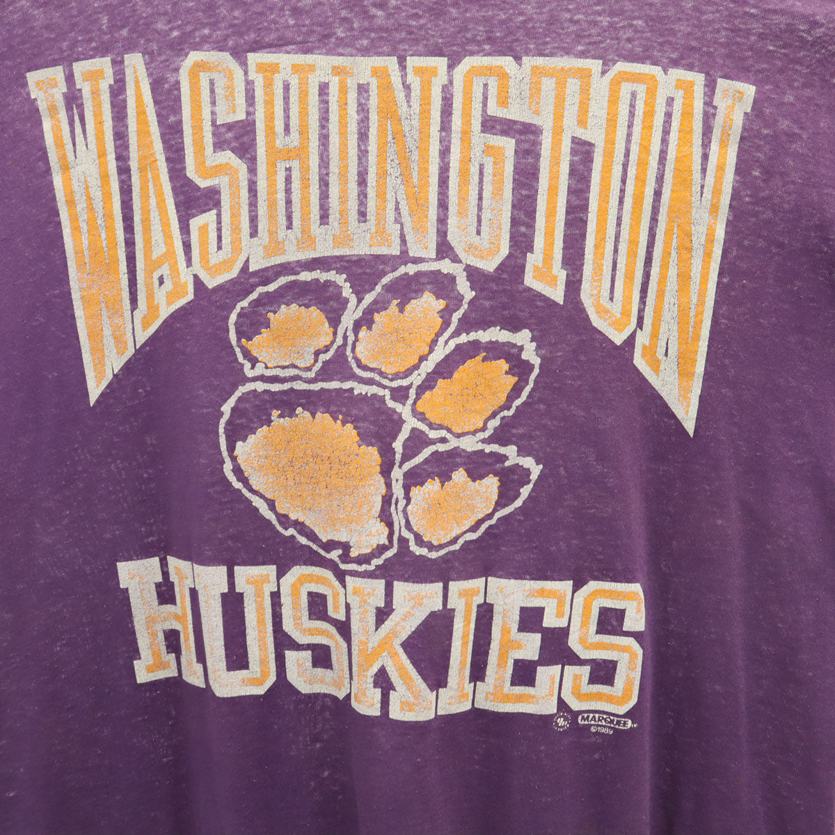 JERZEES ジャージーズ 80s USA製 ヴィンテージ WASHINGTON HUSKIES 半袖 Tシャツ XL パープル メンズ