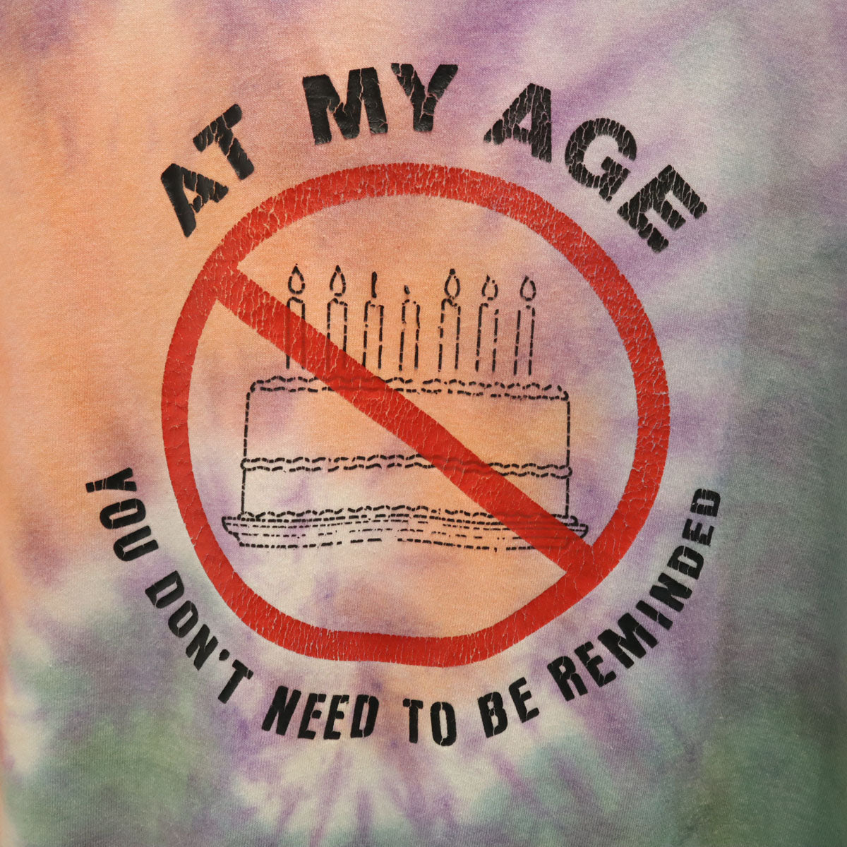 SCREEN STARS BEST スクリームスターズベスト 90s USA製 オールド タイダイ染め メッセージプリント 半袖 Tシャツ XL パープル シングルステッチ メンズ