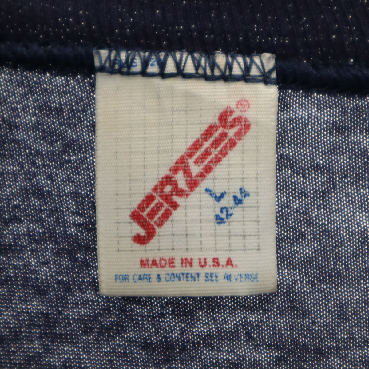 JERZEES ジャージーズ 80s USA製 ヴィンテージ SPECTRUM 半袖 Tシャツ L ネイビー メンズ