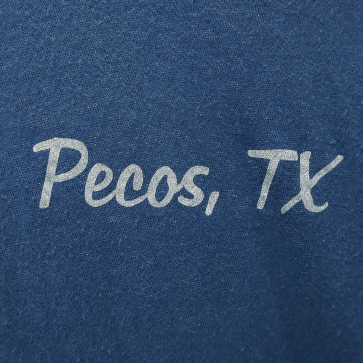 80s 90s オールド Pecos,TX 半袖 Tシャツ 青紺系 メンズ