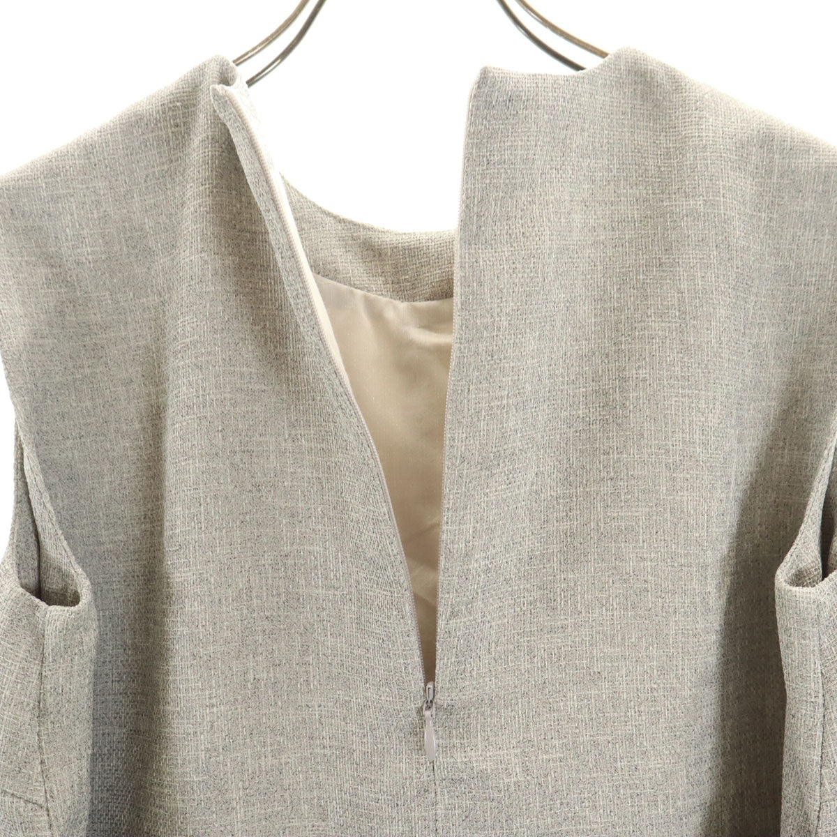 Mila Owen ミラオーウェン ノースリーブ ベルトトップ カットソー 上下 セットアップ 0 グレー レディース