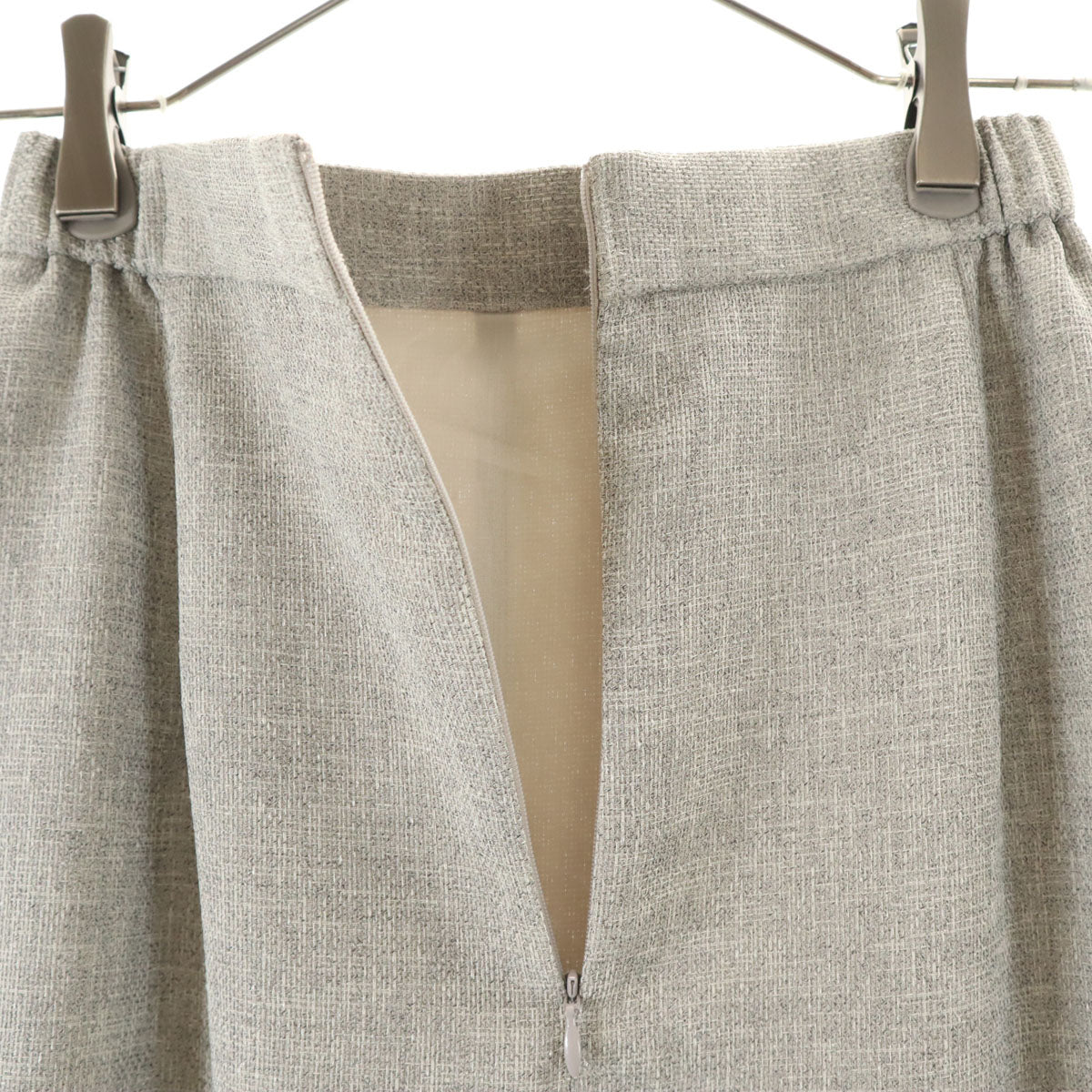 Mila Owen ミラオーウェン ノースリーブ ベルトトップ カットソー 上下 セットアップ 0 グレー レディース