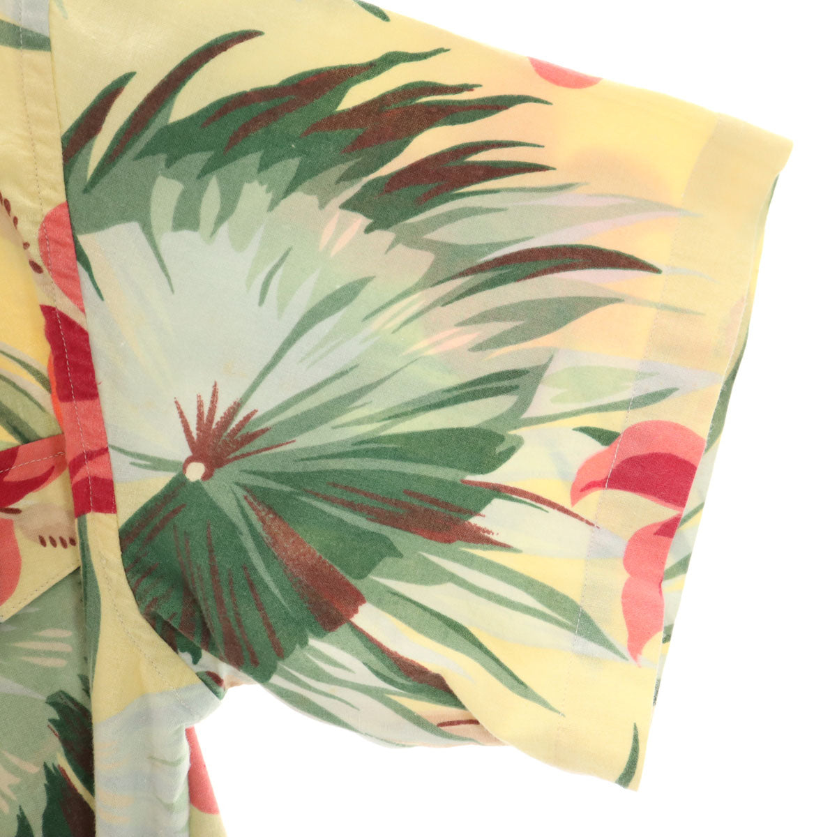 RALPH LAUREN COUNTRY ラルフローレンカントリー 90s オールド ポロカン 半袖 アロハシャツ 上下 セットアップ 7/9 ベージュ系 インパクト21 レディース