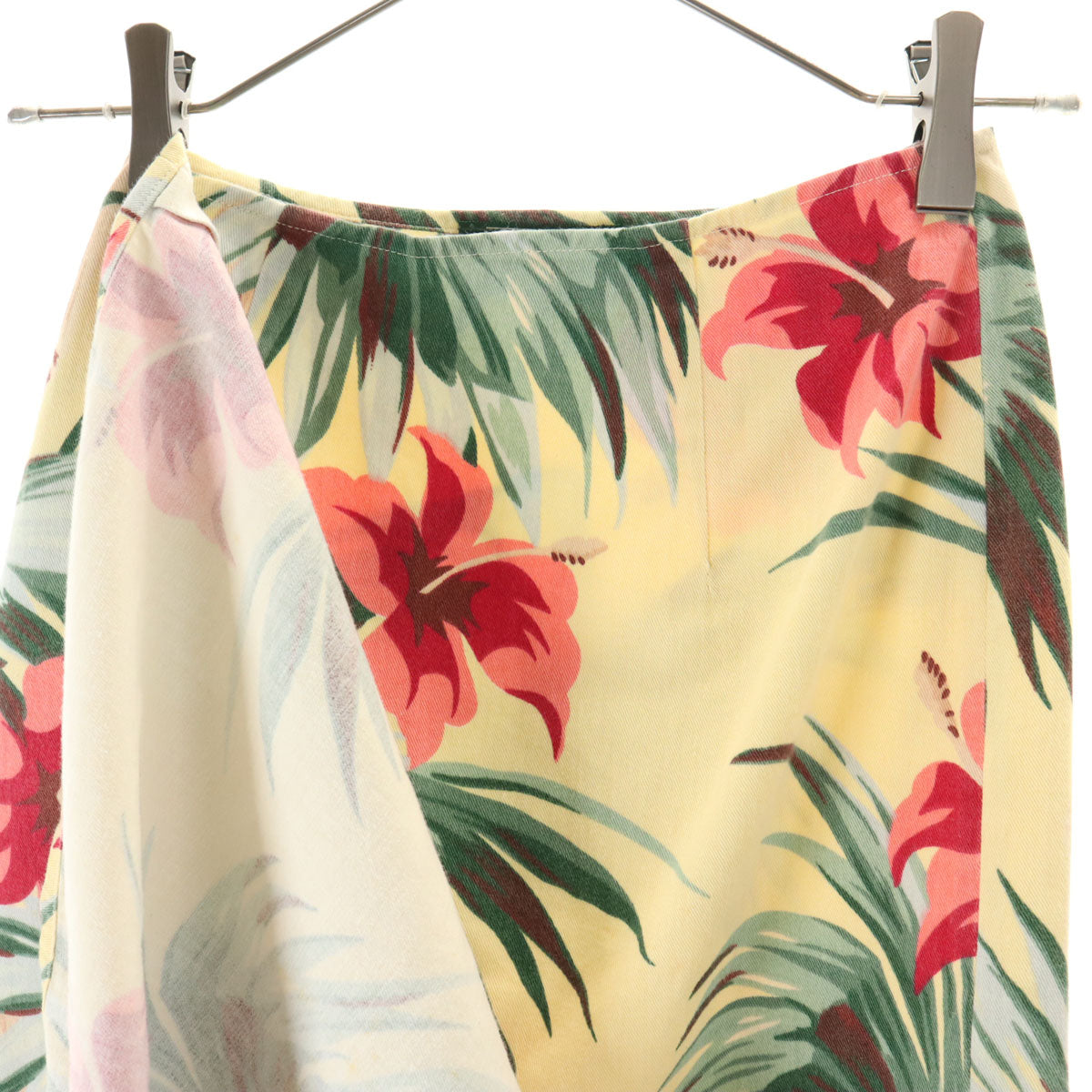 RALPH LAUREN COUNTRY ラルフローレンカントリー 90s オールド ポロカン 半袖 アロハシャツ 上下 セットアップ 7/9 ベージュ系 インパクト21 レディース