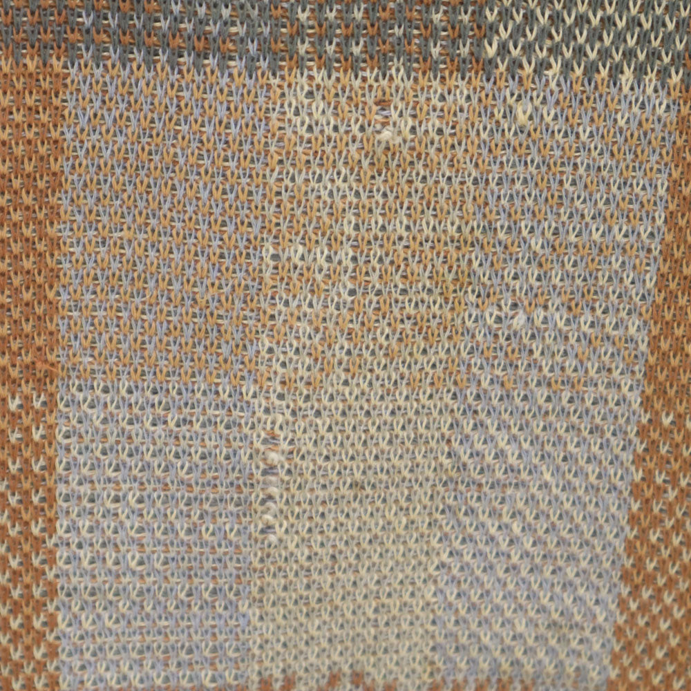 Christian Dior MONSIEUR クリスチャンディオール ムッシュ 90s オールド リネンブレンド 総柄 長袖 セーター M オレンジ メンズ