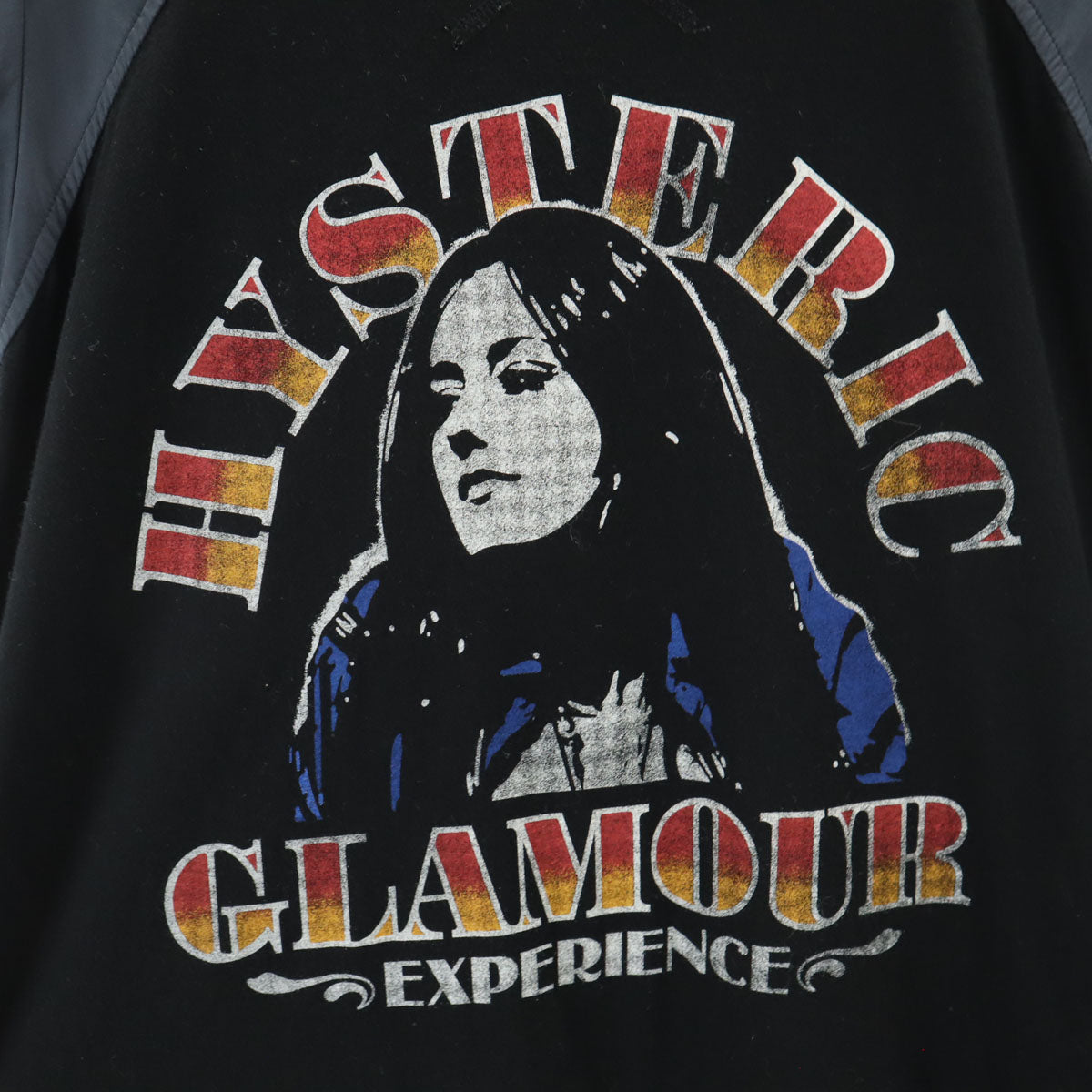 HYSTERIC GLAMOUR ヒステリックグラマー 半袖 日本製 Vネック Tシャツ F ブラック系 レディース
