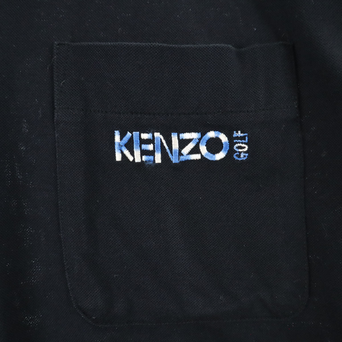 KENZO GOLF ケンゾーゴルフ 90s オールド 半袖 日本製 ポロシャツ 5 ダークネイビー メンズ