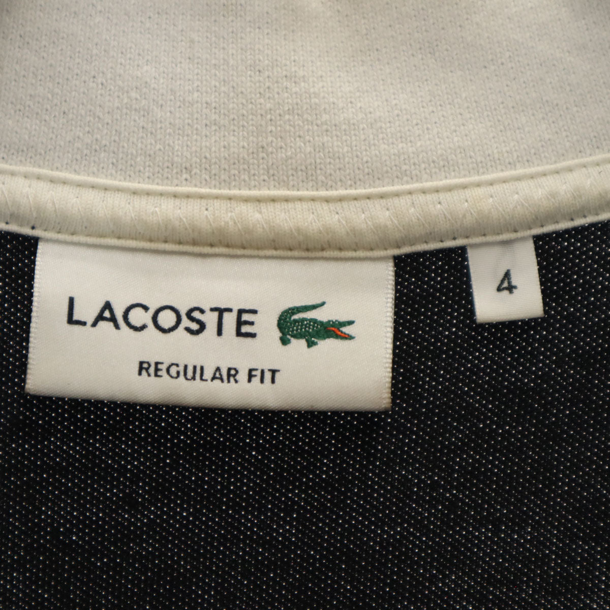 LACOSTE ラコステ 半袖 レギュラーフィット ポロシャツ 4 ブラック メンズ