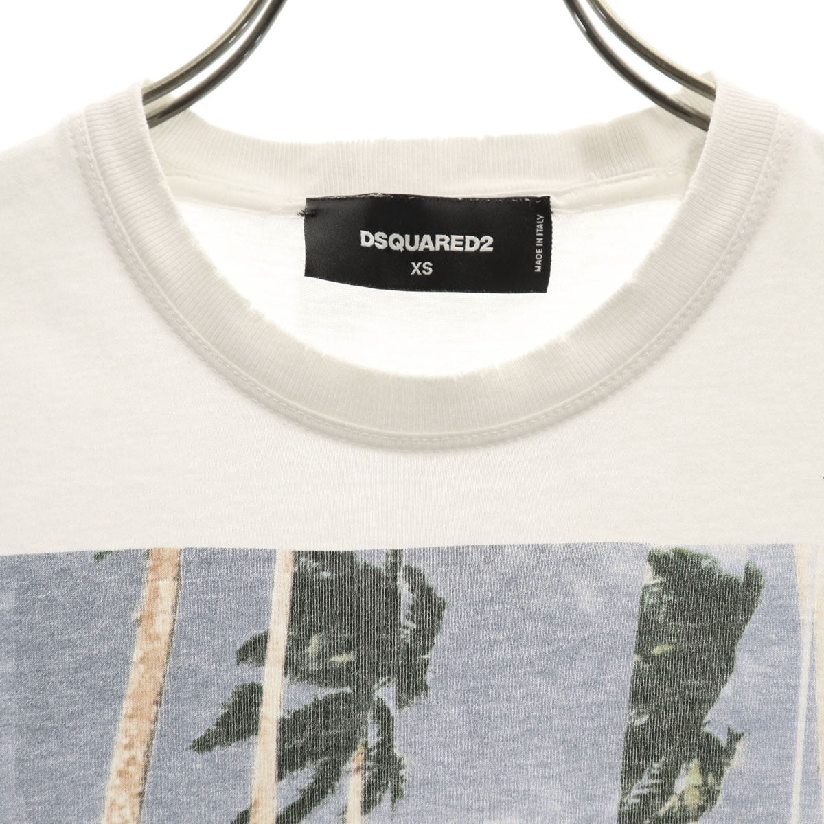 DSQUARED2 ディースクエアード イタリア製 半袖 Tシャツ XS ホワイト メンズ