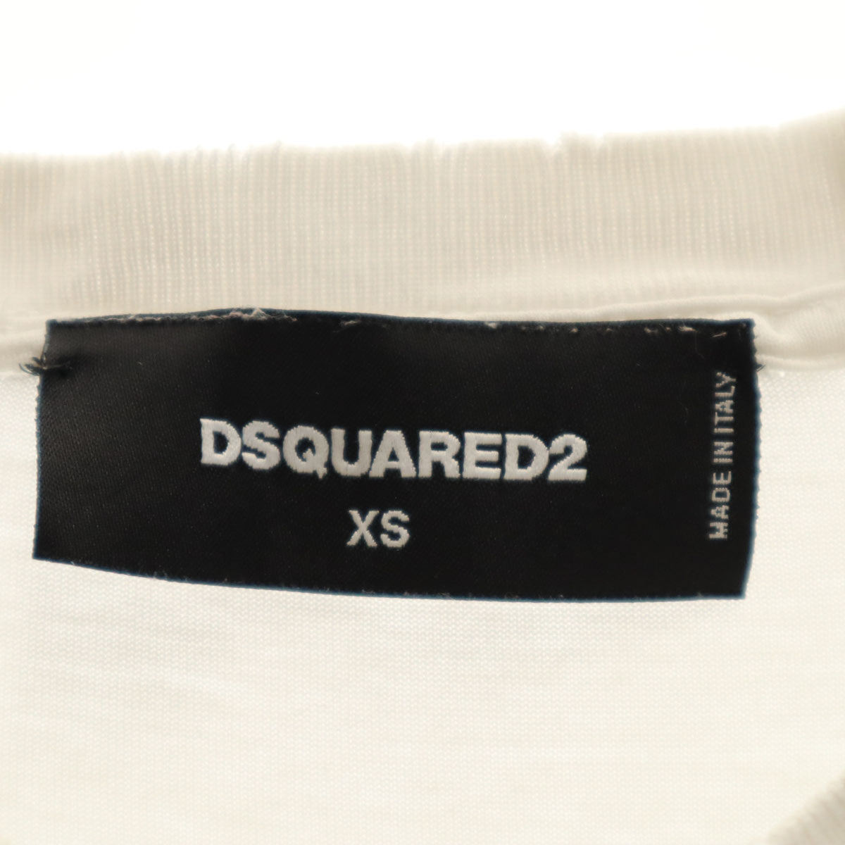 DSQUARED2 ディースクエアード イタリア製 半袖 Tシャツ XS ホワイト メンズ