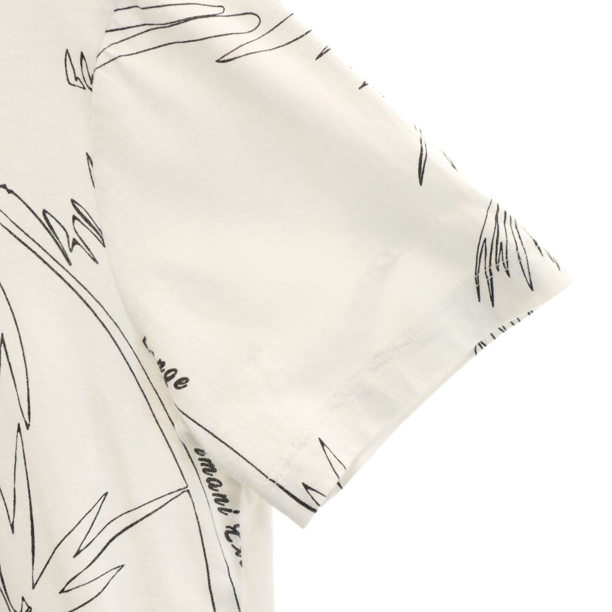 ARMANI EXCHANGE アルマーニエクスチェンジ パームツリー柄 半袖 Tシャツ XS ホワイト メンズ