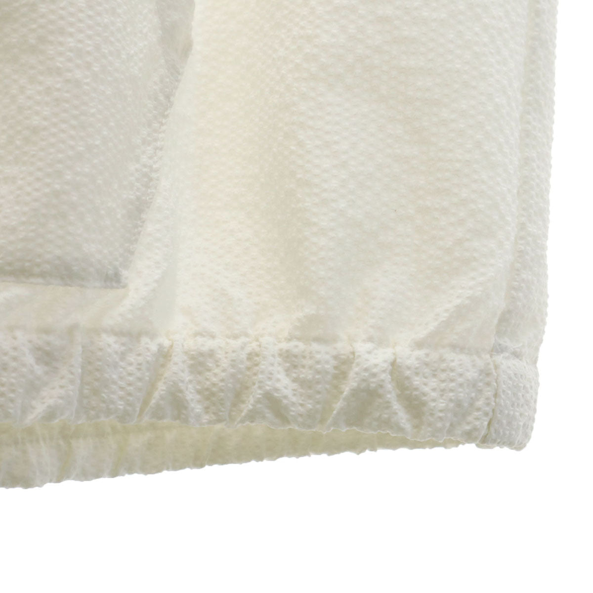 Jack Bunny!! ジャックバニー ゴルフ 半袖 シアサッカー シャツ 6 ホワイト プルオーバー メンズ